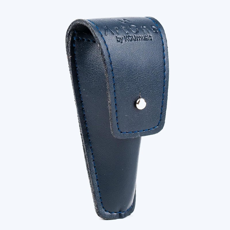 Artone Trumpet MOUTHPIECE POUCH. Single holder for trumpet mouthpieces, crafted from Faux leather case. Protective mouthpiece bag Secure storage. Gift for trumpeter. Trumpet accessories (Blue, Pouch Single) - Image 1